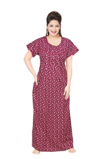 Satyam Nighties Women 3XL Premium Cotton Nighty With Pocket