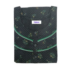 Fabimi Regular Size Cotton Nighty - Comfortable & Stylish Cotton Nightwear
