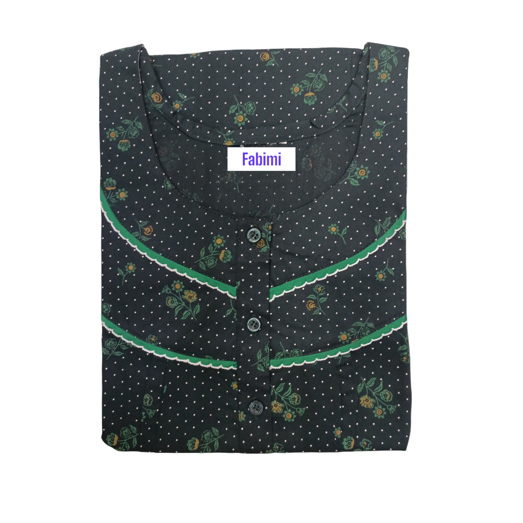 Fabimi Regular Size Cotton Nighty - Comfortable & Stylish Cotton Nightwear