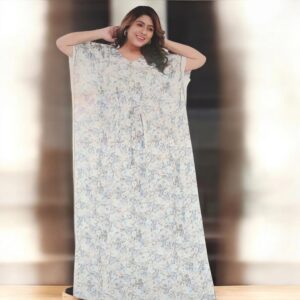 Fabimi Women's Bizzzy Lizzy Kaftan - Comfortable & Stylish, Regular Size - Light Green