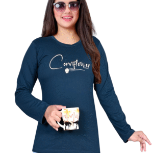 Fabimi Women’s Full Sleeves T-Shirts – Shinker Fabric – Sizes S, M, L, XL, XXL